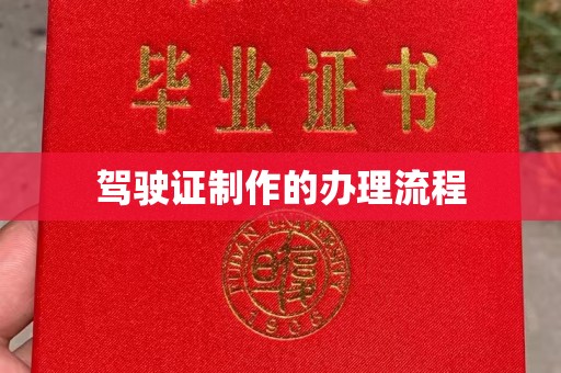 湘桥驾驶证制作的办理流程