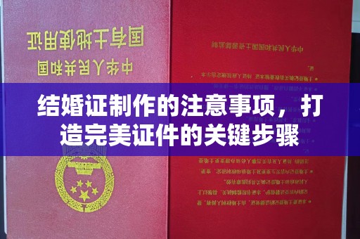 湘桥结婚证制作的注意事项，打造完美证件的关键步骤