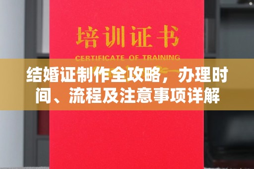 湘桥结婚证制作全攻略，办理时间、流程及注意事项详解